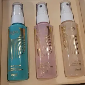 Frascos Afrodite Garden, Aurora Shine e Radiant Hera lado a lado